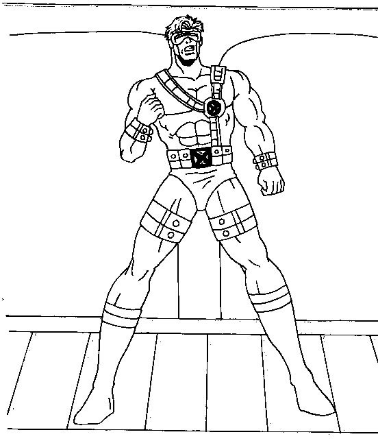 Plansa de colorat cu X-Men 37 31